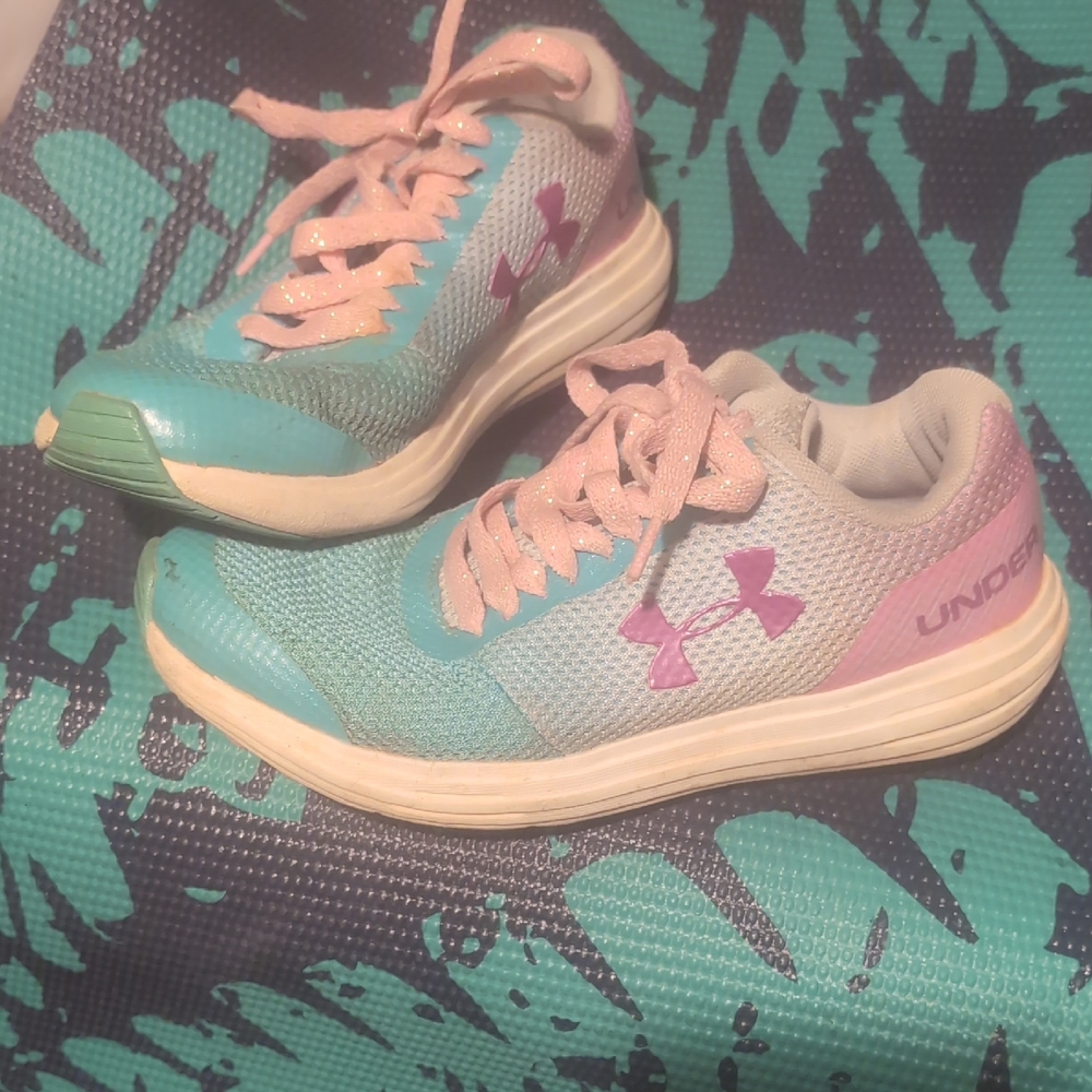 Under Armour Aqua and Lavender Athletic Shoes